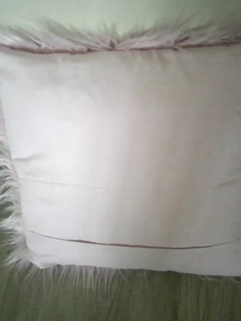 PHANTOSCOPE PINK FLUFFY HIGH PILE DORM PILLOW MANGOLIAN LONG HAIR STYLE FAUX FUR